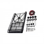 Metal Roof Rack Luggage Carrier with LED Light for 1 10 RC Crawler D90 Axial SCX10 SCX10 II 90046 as shown