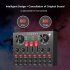 Metal Shell Bluetooth compatible Sound Card Set Professional Live Streaming Mobile Computer Recording Mixer black