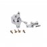 Metal Snare Drum Throw Off Clamp Strainer Regulator with Mounting Screws Silver Drum Strainer for Drum player Silver