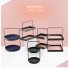 Metal Storage Tray Storage Tray Double Layer Leather Pad Sundry Sorting Tray As shown rectangle