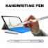 Metal Stylus With Portable Clip Electronic Pen 4096 Pressure Sensitive Stylus Compatible For Microsoft Surface Go Pro7 6 5 4 3 book Go silver