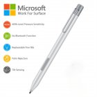 Metal Stylus With Portable Clip Electronic Pen 4096 Pressure Sensitive Stylus Compatible For Microsoft Surface Go Pro7 6 5 4 3 book Go silver