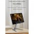 Metal Tablet Stand Mobile Phone Holder Folding Bracket Ergonomic Angles Adjustable Non slip Desk Stand Silver