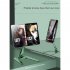 Metal Tablet Stand Mobile Phone Holder Folding Bracket Ergonomic Angles Adjustable Non slip Desk Stand Silver