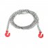 Metal Tow Hook   Trailer Chain Kit for RC Car 1 10 Traxxas Axial SCX10 Tamiya CC01 RC4WD D90 RC Rock Crawler 1 10 Accessories Rescue chain set