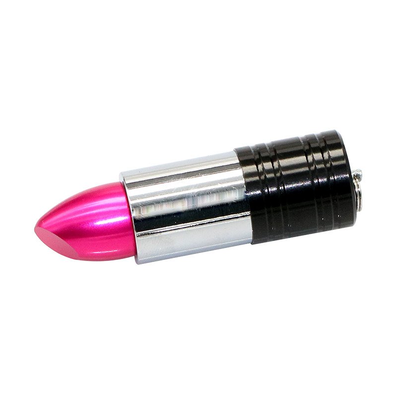 Metal Lipstick Shape Flash Drive - Purple 64G