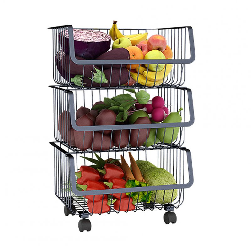 A Home Metal Fruit And Vegetable Storage