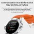 Metal Y10 Waterproof Smart  Watch Heart Rate Blood Pressure Step Counting Calorie Burn Testing Monitor Sports Fitness Tracker Smartwatch silver orange