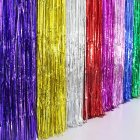 Metallic Fringe Curtain Party Foil Tinsel Home Room Stage Wall Decor Door Decoration 1 3m  Gold