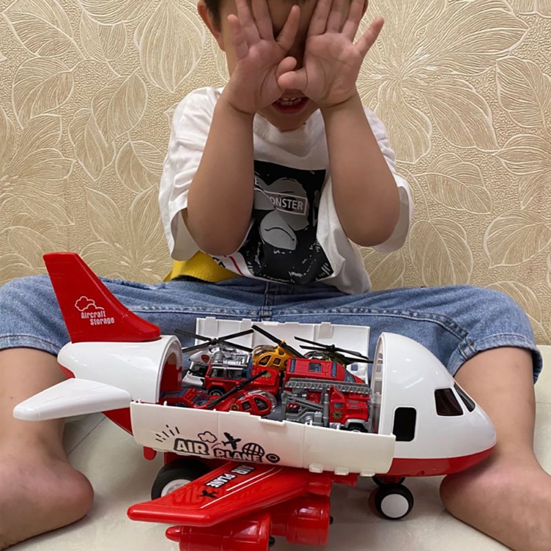 Children Airplane Model Toys Storable Inertial Alloy Car Model Ornaments Birthday Christmas Gifts For Boys 