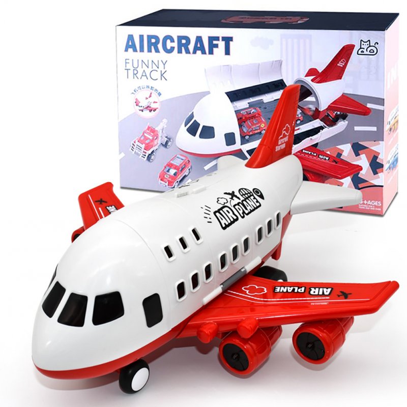 Children Airplane Model Toys Storable Inertial Alloy Car Model Ornaments Birthday Christmas Gifts For Boys 