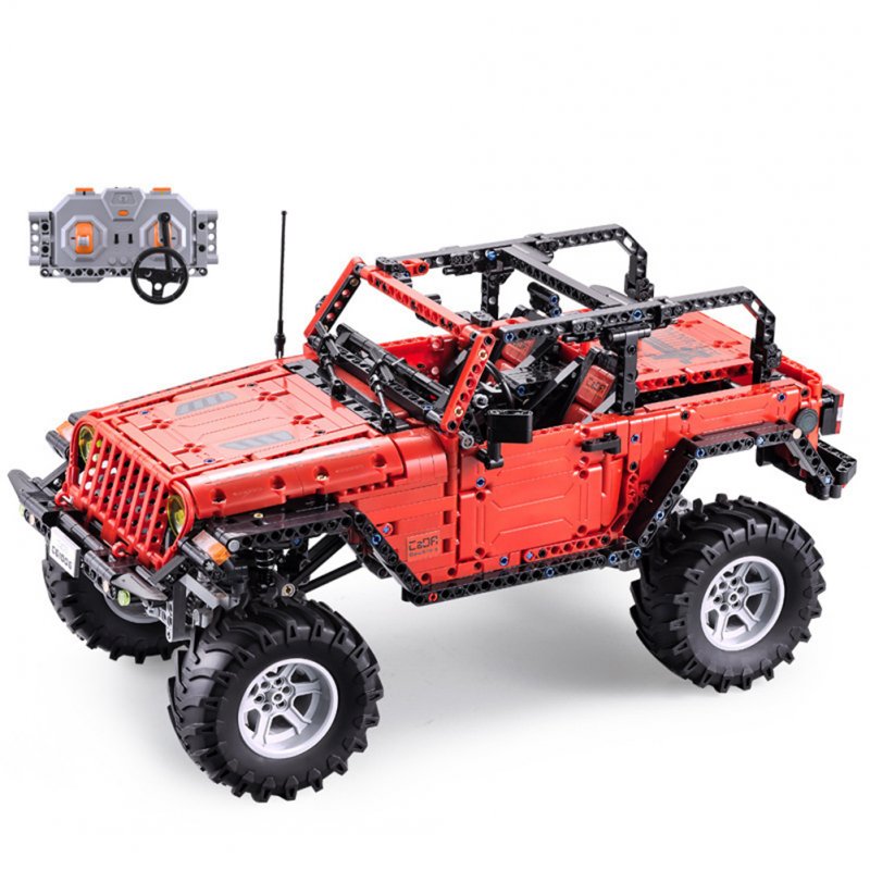 2.4G 1:9.5 Electric Remote  Control  Vehicle Climbing Off-road Car Assembly Building Block Toy Holiday Gift For Children 