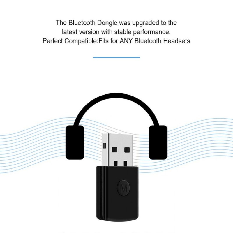 3.5mm Bluetooth 4.0 + EDR USB Bluetooth Dongle USB Adapter for PS4 Stable Performance for Bluetooth Headsets 