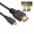 Micro HDMI to HDMI 1080P Data Cable for Smartphones Tablets 2M