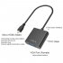 Micro HDMI to VGA Audio Converter Adapter Cable Male to Female for 1080P HD HDTV PC Notebook black