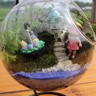 Micro Landscape Ecological Bottle Transparent Flowerpot Hanging Glass Vase Handicraft Home Decoration Transparent_10 * 10 * 10cm