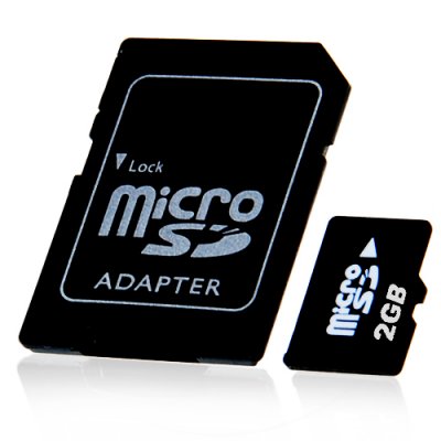 Wholesale 2GB MicroSD / TF Card with SD Card Slot Adapter From China