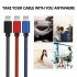 Micro USB Jeans Cable Fast Charging  Data Charger For Samsung Xiaomi Redmi Micro blue