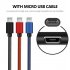 Micro USB Jeans Cable Fast Charging  Data Charger For Samsung Xiaomi Redmi Micro blue