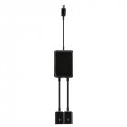 Micro USB Male to 2 USB Female OTG Adapter Cable