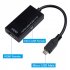 Micro USB to HDMI Adapter Cable Male to Female 1080P HD for MHL Device HDTV Adapters for Samsung Galaxy HUAWEI black