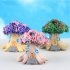Micro landscape  Ornament Flower Pot Decoration Resin Cartoon Construction Toy Diy Big Tree House Big tree house purple