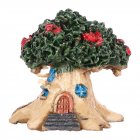 Micro landscape  Ornament Flower Pot Decoration Resin Cartoon Construction Toy Diy Big Tree House Big tree house green