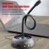 Microphone Rgb Luminous And Flexible Usb Mic Drive free Voice Chat Video Conference Computer Mic Silver gray