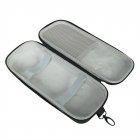 Microphone Storage Bag Organizer Holders Zipper Packaging Box Wireless Microphone Protective Pouch Case inner grey