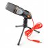 Microphone with Mic Stand Professional 3 5mm Jack Plug Play Recording Condenser Microphone Desktop Microphone Black