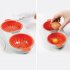 Microwave Egg Poacher Double bowl Egg Cooker Breakfast Cooking Tool Kitchen Accessories Orange