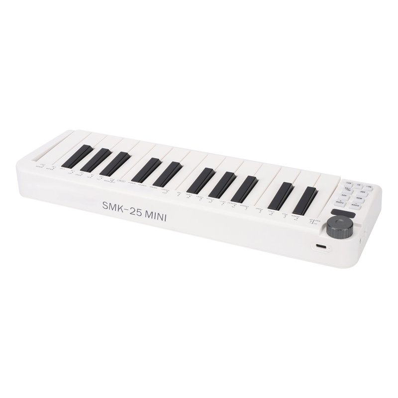 Midi Keyboard Controller USB Rechargeable 25 Keys Wireless Portable Keyboard