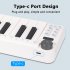 Midi Keyboard Controller USB Rechargeable 25 Keys Smart Wireless Midi Out Mini Portable Midi Keyboard Smk 25 Mini