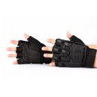 Military Airsoft Paintball Police Tactical Gloves Half Finger Protect Armed Gloves <span style='color:#F7840C'>M</span>