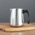 Milk Frother Cup 304 Stainless Steel Milk Frothing Pitcher Milk Coffee Cappuccino Latte Art Espresso Machine Accessories 600ml