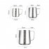 Milk Frother Cup Milk Frothing Pitcher 304 Stainless Steel Milk Coffee Cappuccino Latte Art Espresso Machine Accessories 350ml