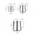 Milk Frother Cup Milk Frothing Pitcher 304 Stainless Steel Milk Coffee Cappuccino Latte Art Espresso Machine Accessories 600ml
