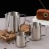 Milk Frother Pitcher Espresso Frothing Pitcher With Latte Stirrer Sharp Mouthed Design Rust proof High Temperature Resistance Coffee Machine Accessories 350ML b