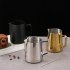 Milk Frother Pitcher Espresso Frothing Pitcher With Latte Stirrer Sharp Mouthed Design Rust proof High Temperature Resistance Coffee Machine Accessories 350ML b