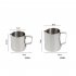 Milk Frother Pitcher Espresso Frothing Pitcher With Latte Stirrer Sharp Mouthed Design Rust proof High Temperature Resistance Coffee Machine Accessories 350ML b