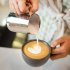 Milk Frother Pitcher Espresso Frothing Pitcher With Latte Stirrer Sharp Mouthed Design Rust proof High Temperature Resistance Coffee Machine Accessories 350ML b