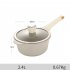 Milk Pot  Sauce Pan with Lid  2 Pouring Ports  Steamer  Handle Small Saucepan Milk Pot Nonstick 20CM milk pot