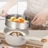 Milk Pot  Sauce Pan with Lid  2 Pouring Ports  Steamer  Handle Small Saucepan Milk Pot Nonstick 20CM milk pot