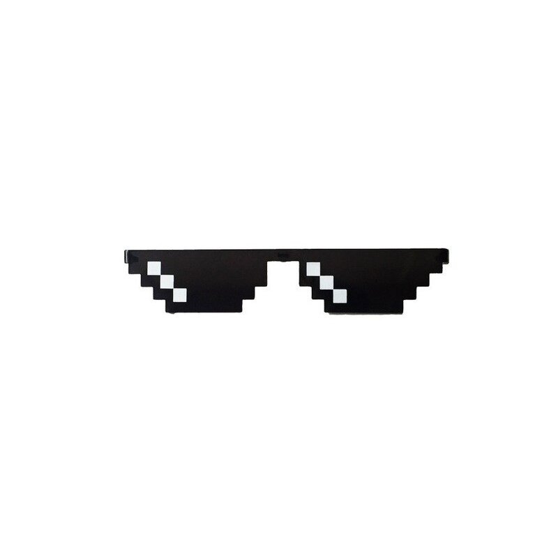 Wholesale Minecraft Sunglasses Adults Children Bit MLG Pixelated Sunglasses Mosaic Eyewear From China