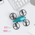 Mini 2 4g Remote Control Drone 4 channel 6 axis Quadcopter Remote Control Aircraft Toy for Boys Gifts Blue 1 Battery