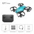 Mini 2 4g Remote Control Drone 4 channel 6 axis Quadcopter Remote Control Aircraft Toy for Boys Gifts Blue 1 Battery