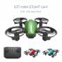 Mini 2 4g Remote Control Drone 4 channel 6 axis Quadcopter Remote Control Aircraft Toy for Boys Gifts Green 1 Battery