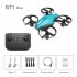 Mini 2 4g Remote Control Drone 4 channel 6 axis Quadcopter Remote Control Aircraft Toy for Boys Gifts Blue 2 Batteries