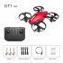 Mini 2 4g Remote Control Drone 4 channel 6 axis Quadcopter Remote Control Aircraft Toy for Boys Gifts Red 3 Batteries