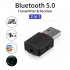 Mini 3 5mm Aux Stereo Wireless Bluetooth 5 0 Adapter Car Music Receiver Transmitter for TV Black